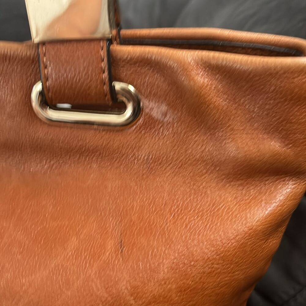 Antonio Melani Large Leather Shoulder - Tote Purse Bag - Picture 5 of 9
